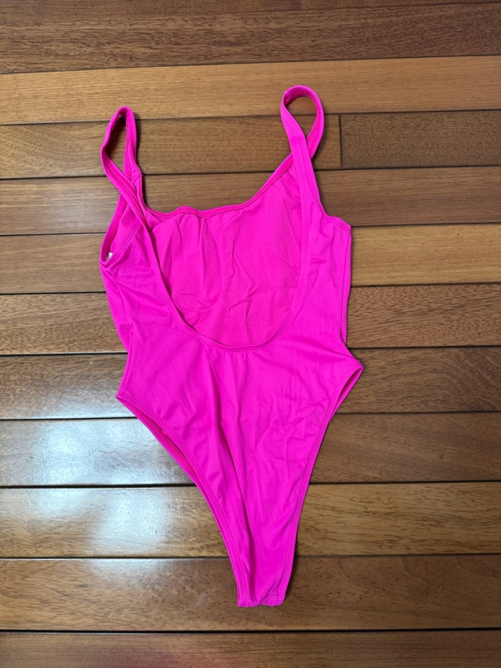 Body Glove 80s Neon Pink Scoop One-Piece Swimsuit S - Picture 3 of 4